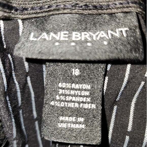 Lane Bryant Black & White Polka Dot Stretch Trousers Plus Size 18 - Picture 7 of 8